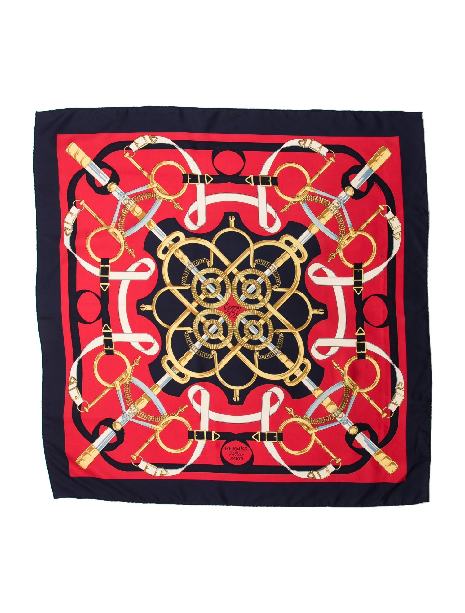 Hermès Eperon D'Or Silk Scarf