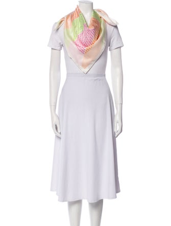 Hermès H en Bias Silk Scarf