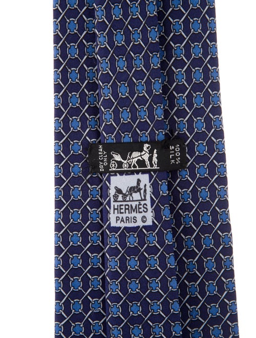 Hermès Silk Pattern Tie
