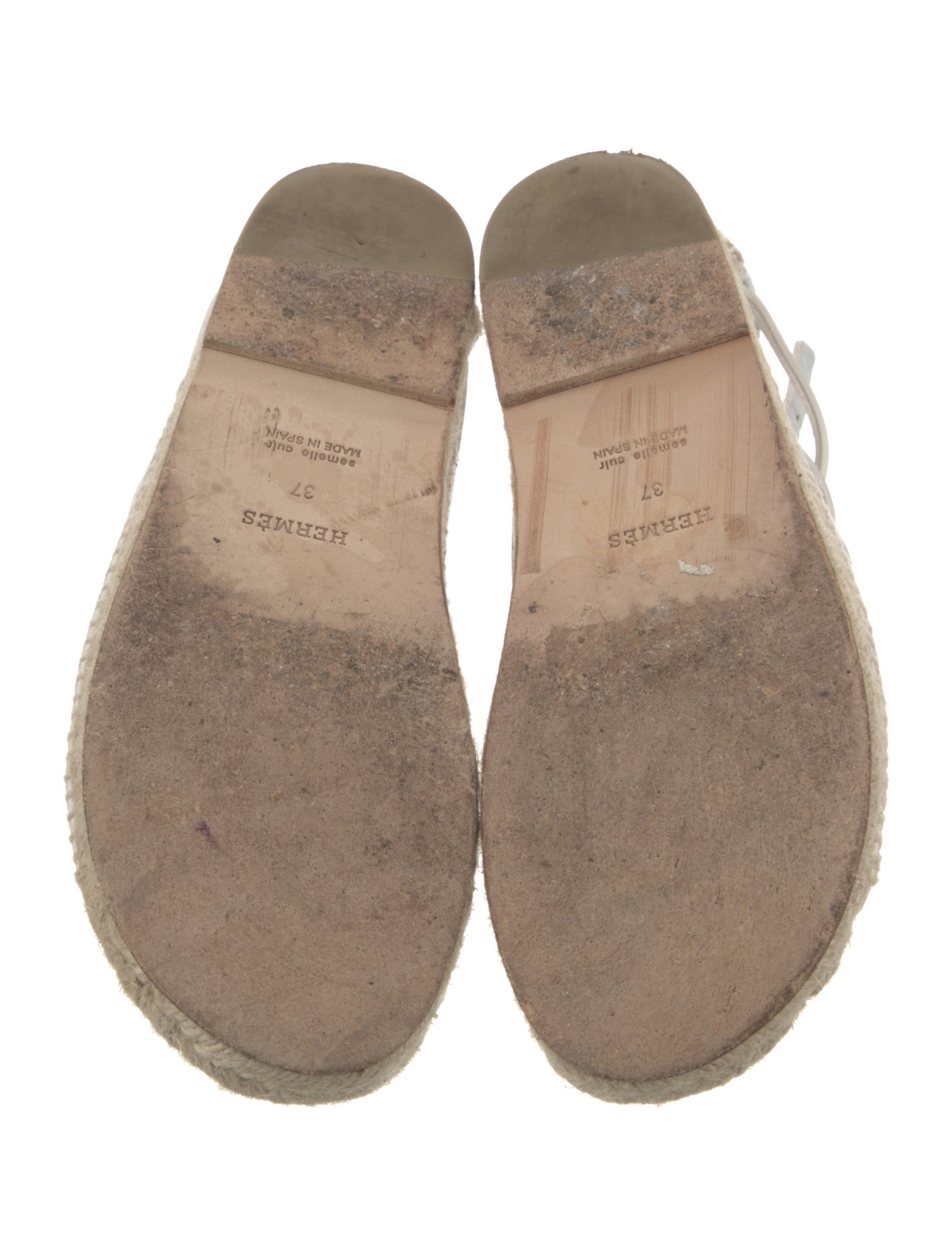 Hermès Costanza Leather Espadrilles