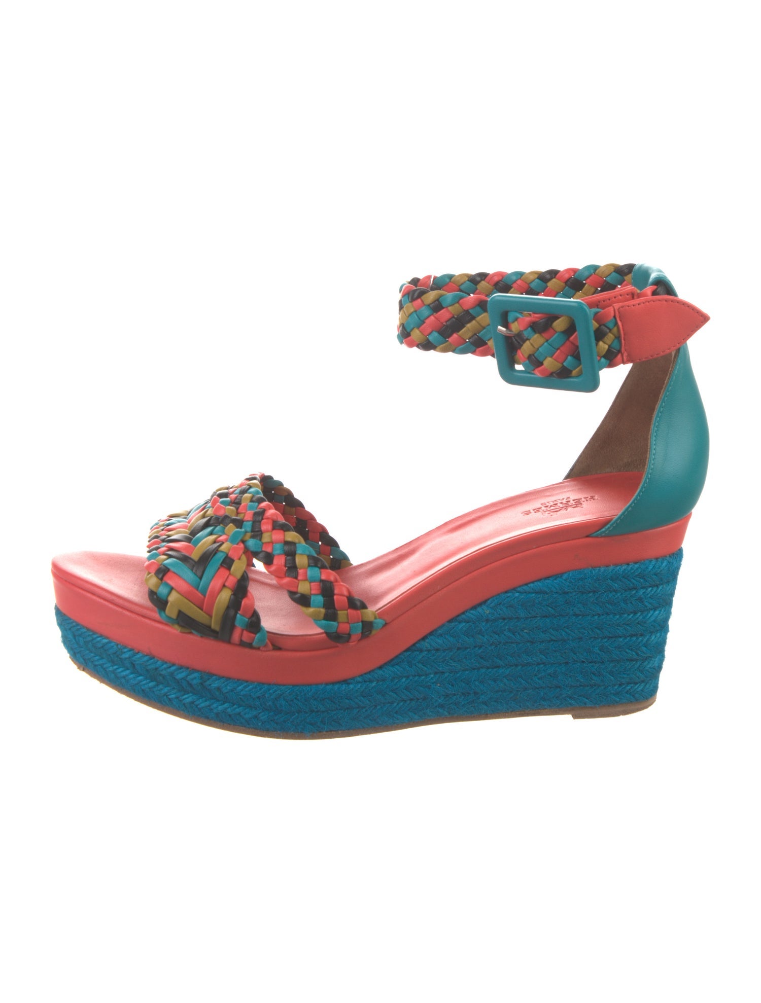 Hermès Ines Leather Espadrilles