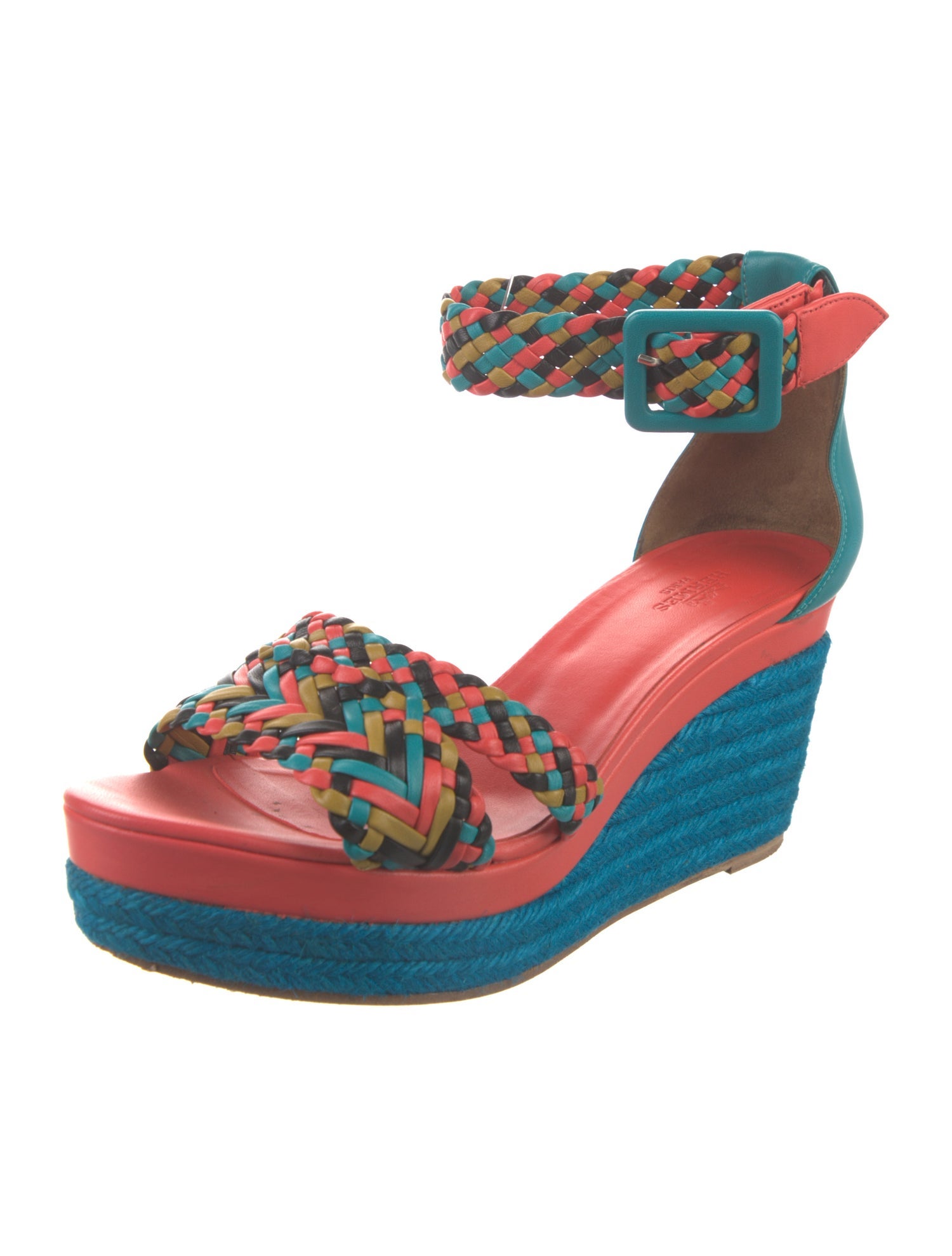 Hermès Ines Leather Espadrilles