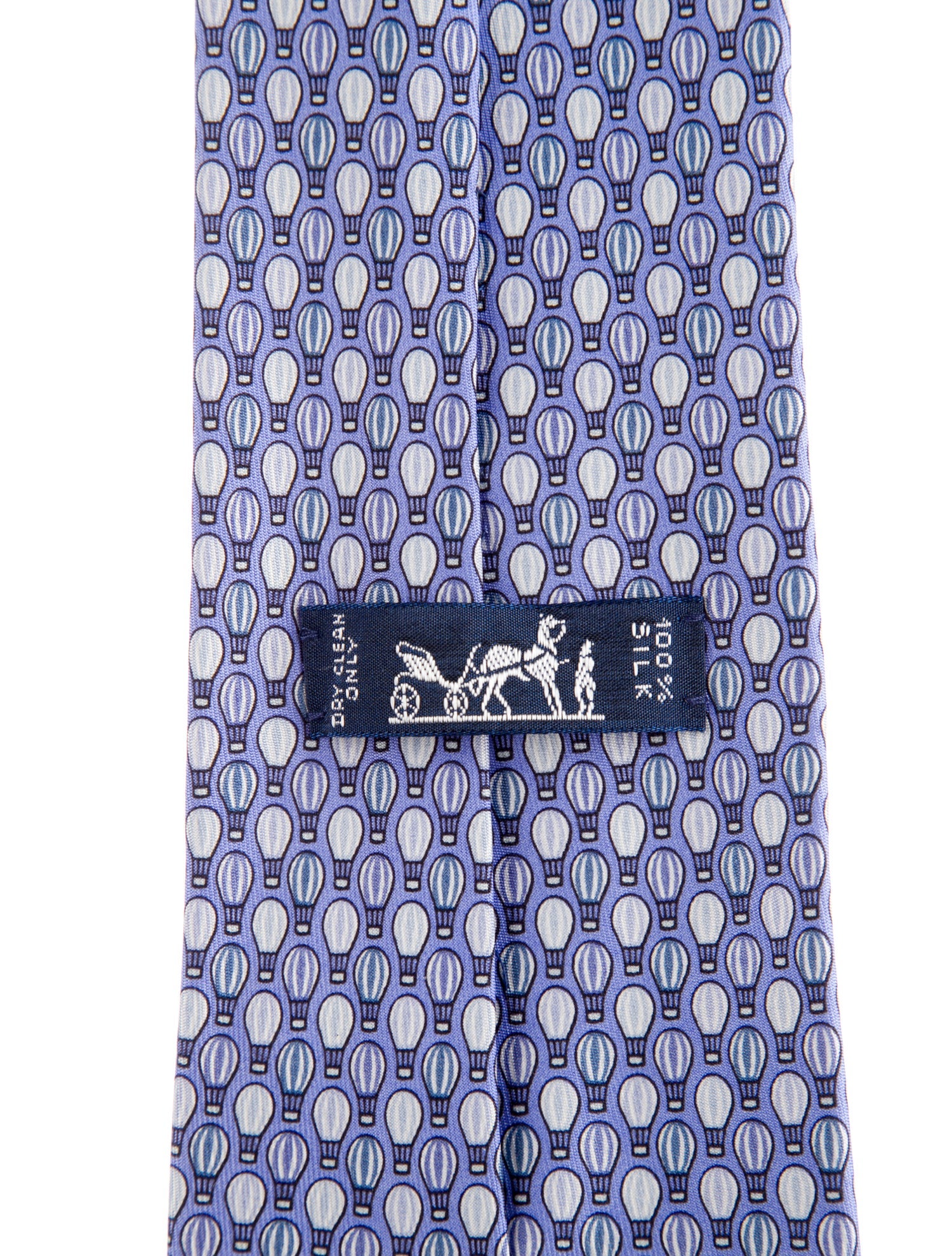 Hermès Pattern Print Silk Tie