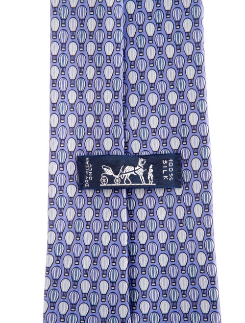 Hermès Pattern Print Silk Tie