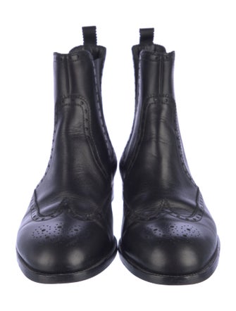 Hermès Brighton Brogue Leather Chelsea Boots
