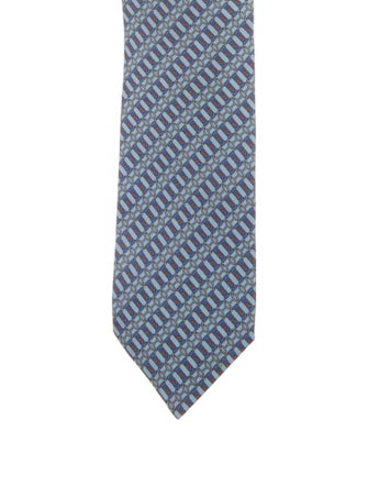 Hermès Silk Pattern Tie