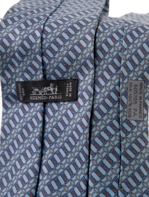 Hermès Silk Pattern Tie