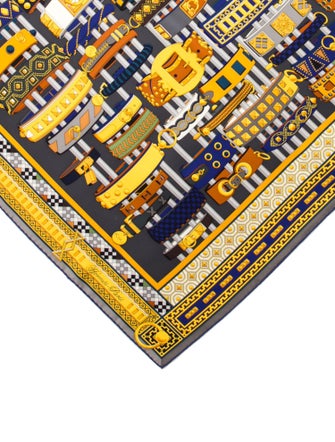 Hermès Colliers de Chiens Silk Scarf