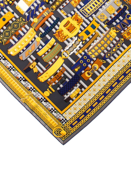 Hermès Colliers de Chiens Silk Scarf