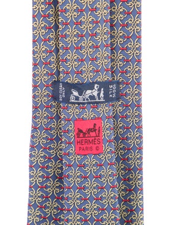 Hermès Silk Pattern Tie