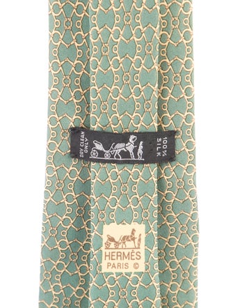 Hermès Silk Pattern Tie