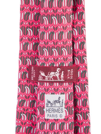 Hermès Silk Pattern Tie