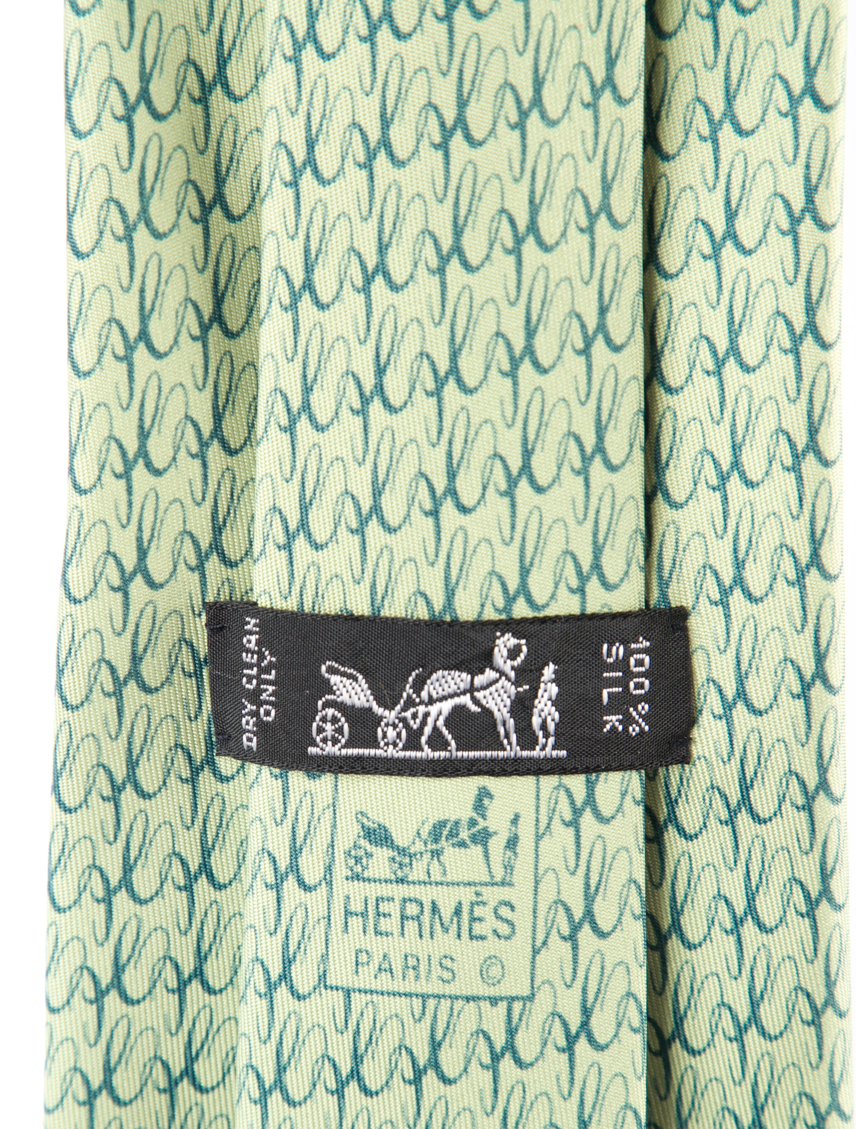 Hermès Silk Pattern Tie