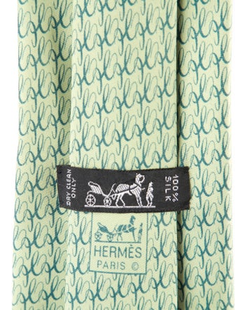 Hermès Silk Pattern Tie