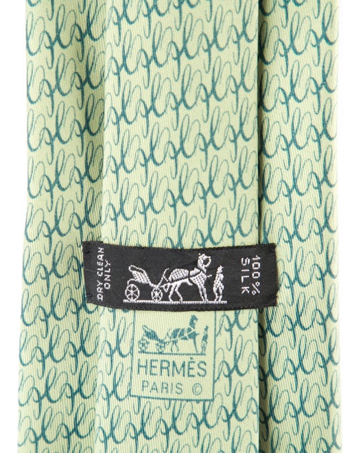 Hermès Silk Pattern Tie