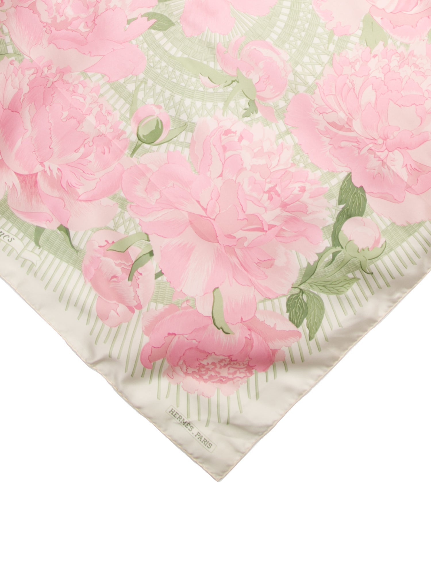 Hermès Les Pivoines Silk Scarf