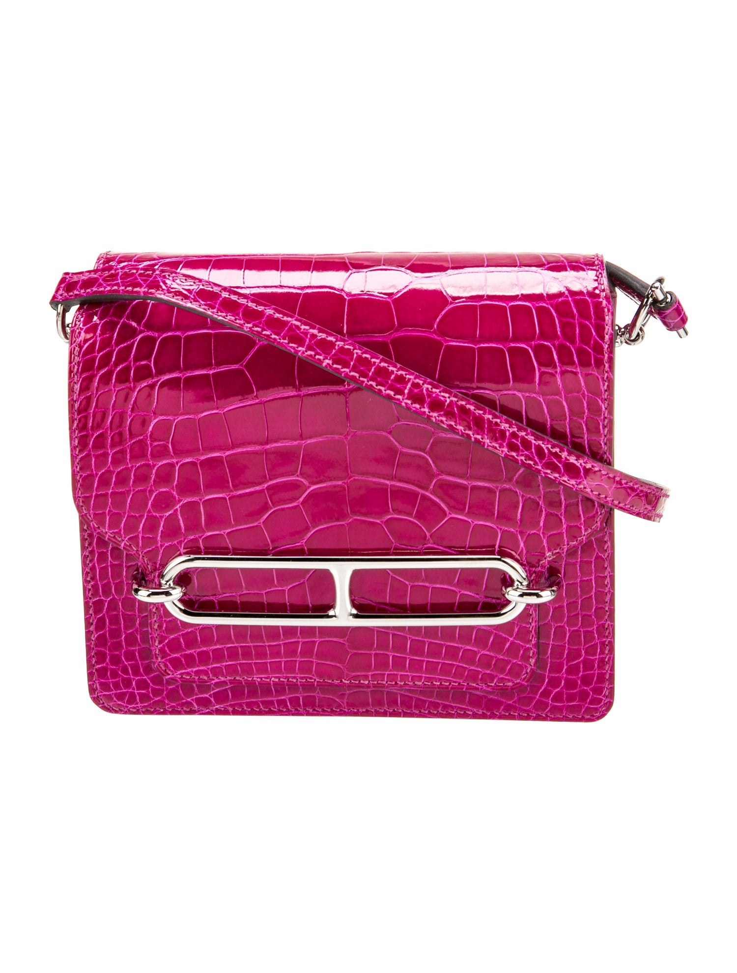 Hermès Shiny Alligator Mini Sac Roulis 18