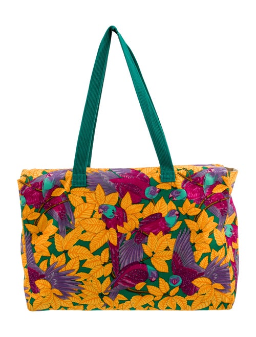 Hermès Toile Les Perroquets Tote
