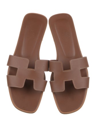 Hermès Oran Calfskin Slides