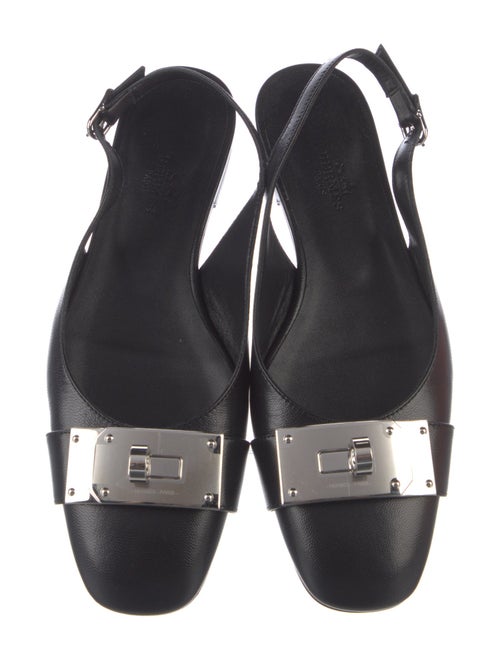 Hermès Innocente Leather Slingback Flats