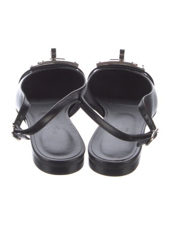 Hermès Innocente Leather Slingback Flats