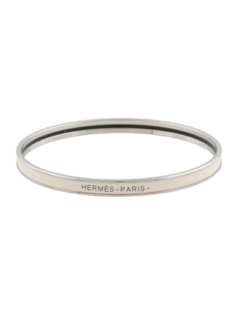 Hermès Enamel Extra Narrow Uni Bangle Bracelet
