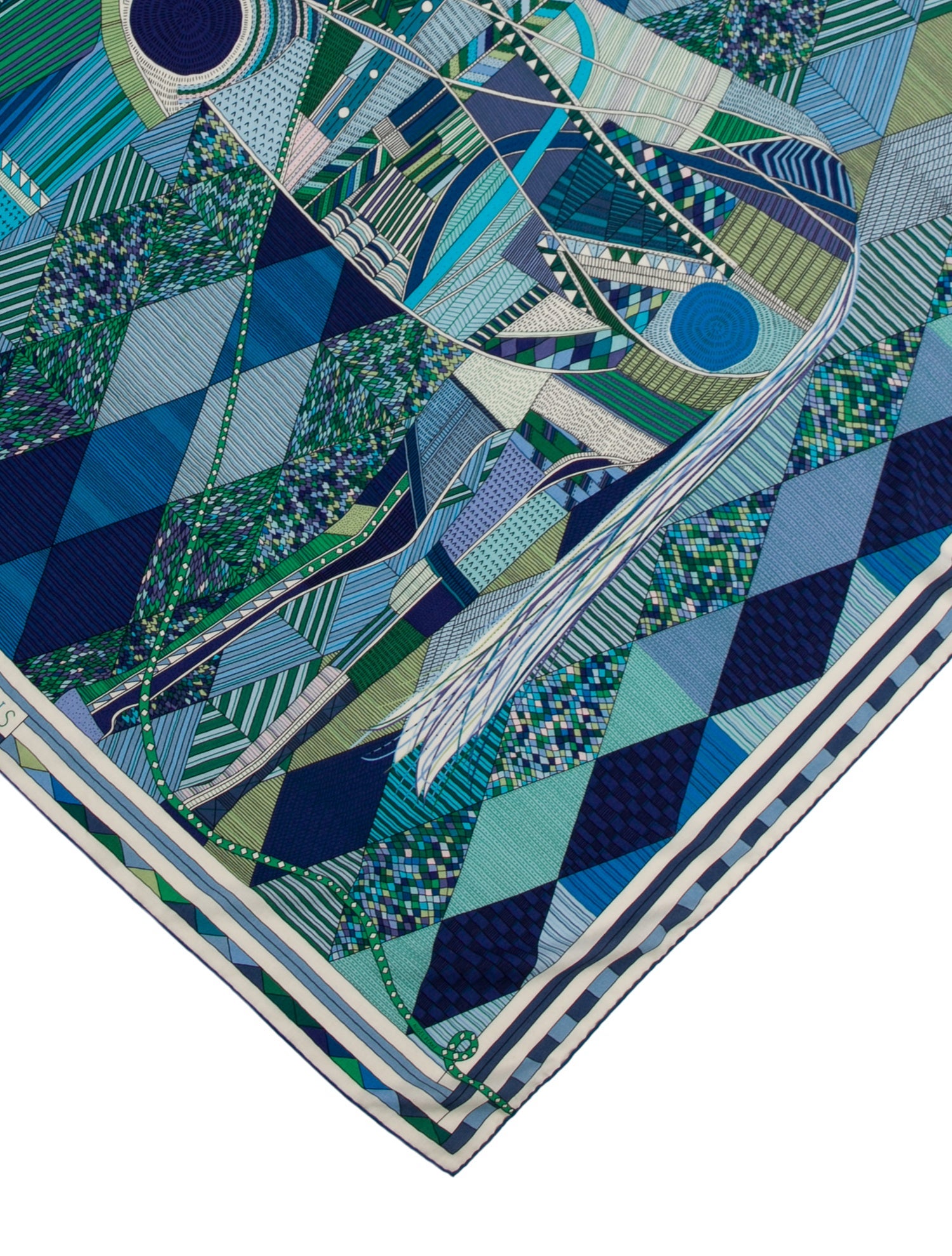 Hermès Patchwork Horse Cashmere Shawl