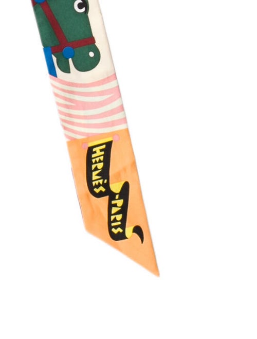 Hermès Parade en Fanfare Silk Twilly Scarf
