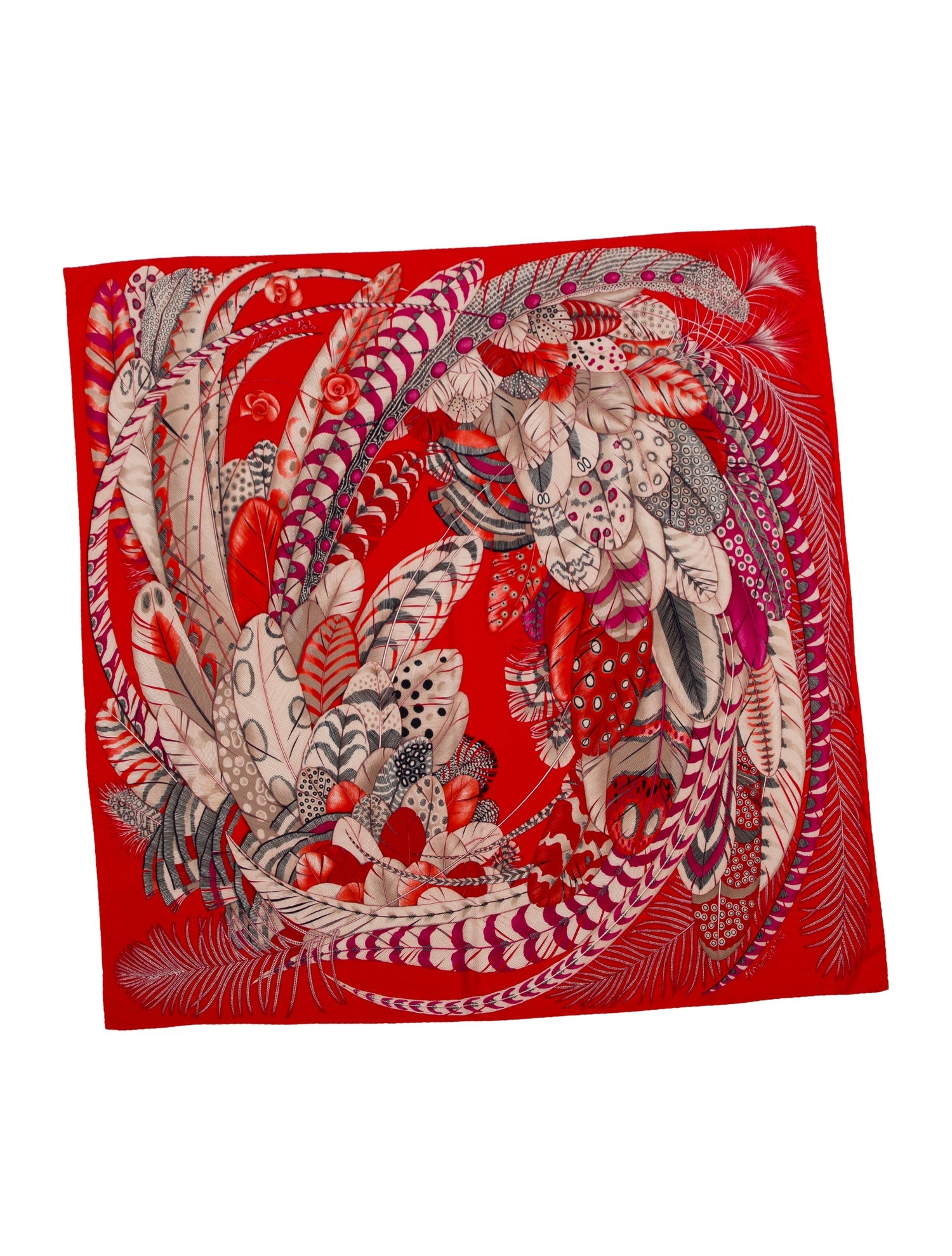 Hermès Plumes En Fete Cashmere Shawl