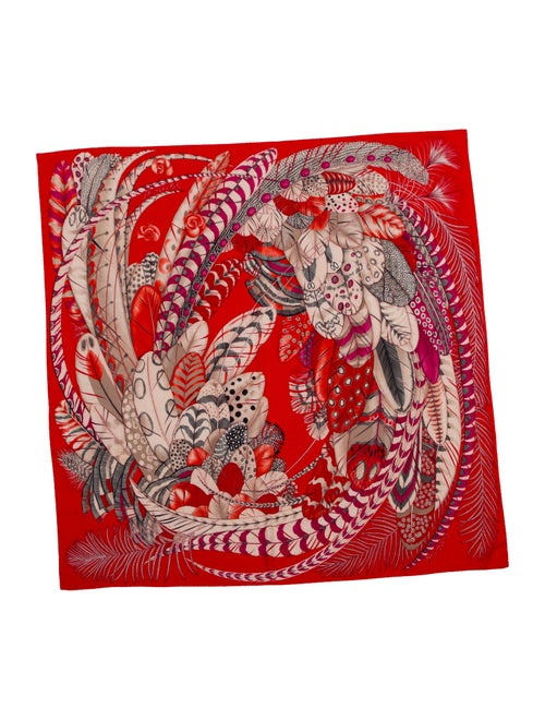 Hermès Plumes En Fete Cashmere Shawl
