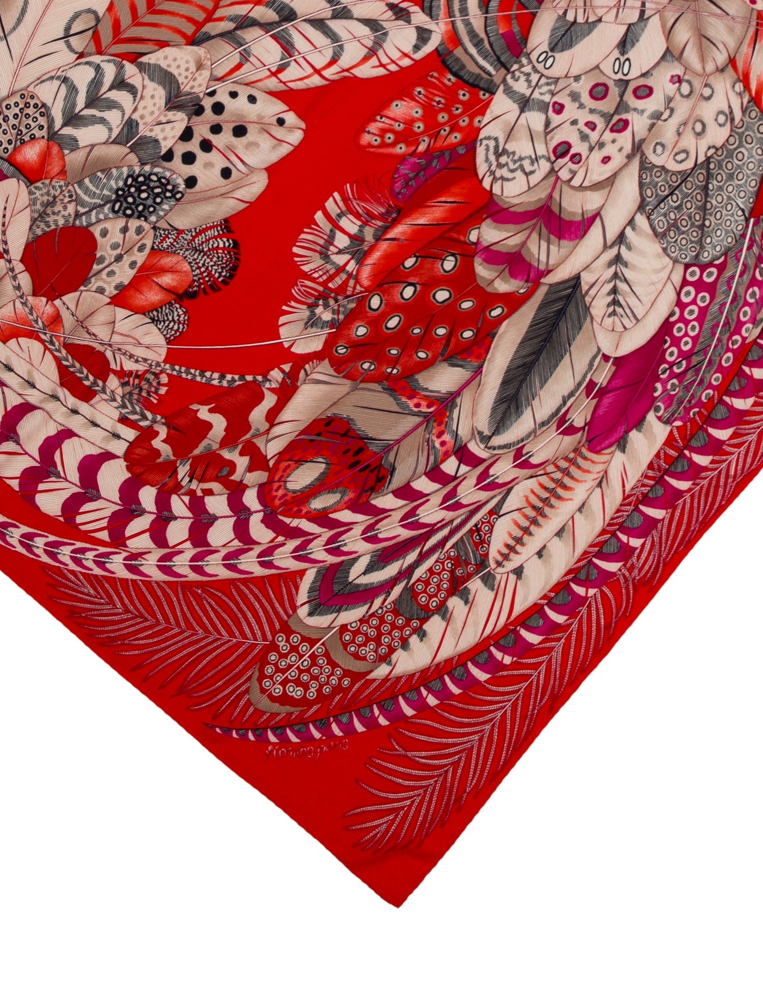 Hermès Plumes En Fete Cashmere Shawl