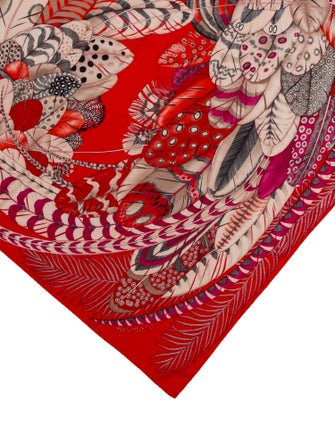 Hermès Plumes En Fete Cashmere Shawl
