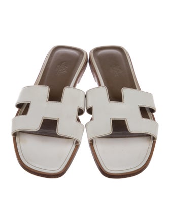 Hermès Oran Leather Slides