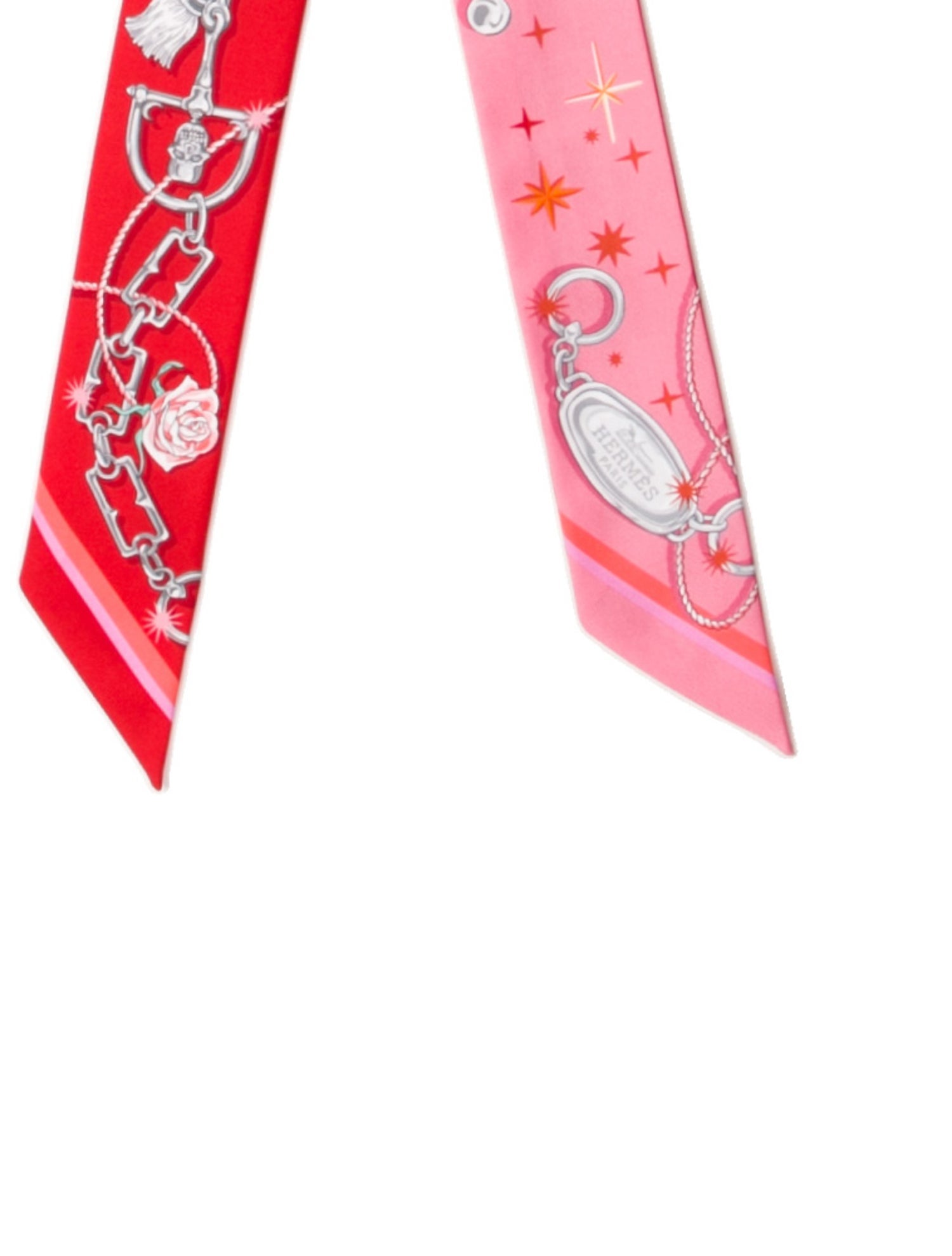 Hermès C'est La Fete Silk Twilly Scarf w/ Tags