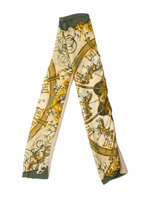 Hermès Luna Park Jacquard Double Face Silk Muffler