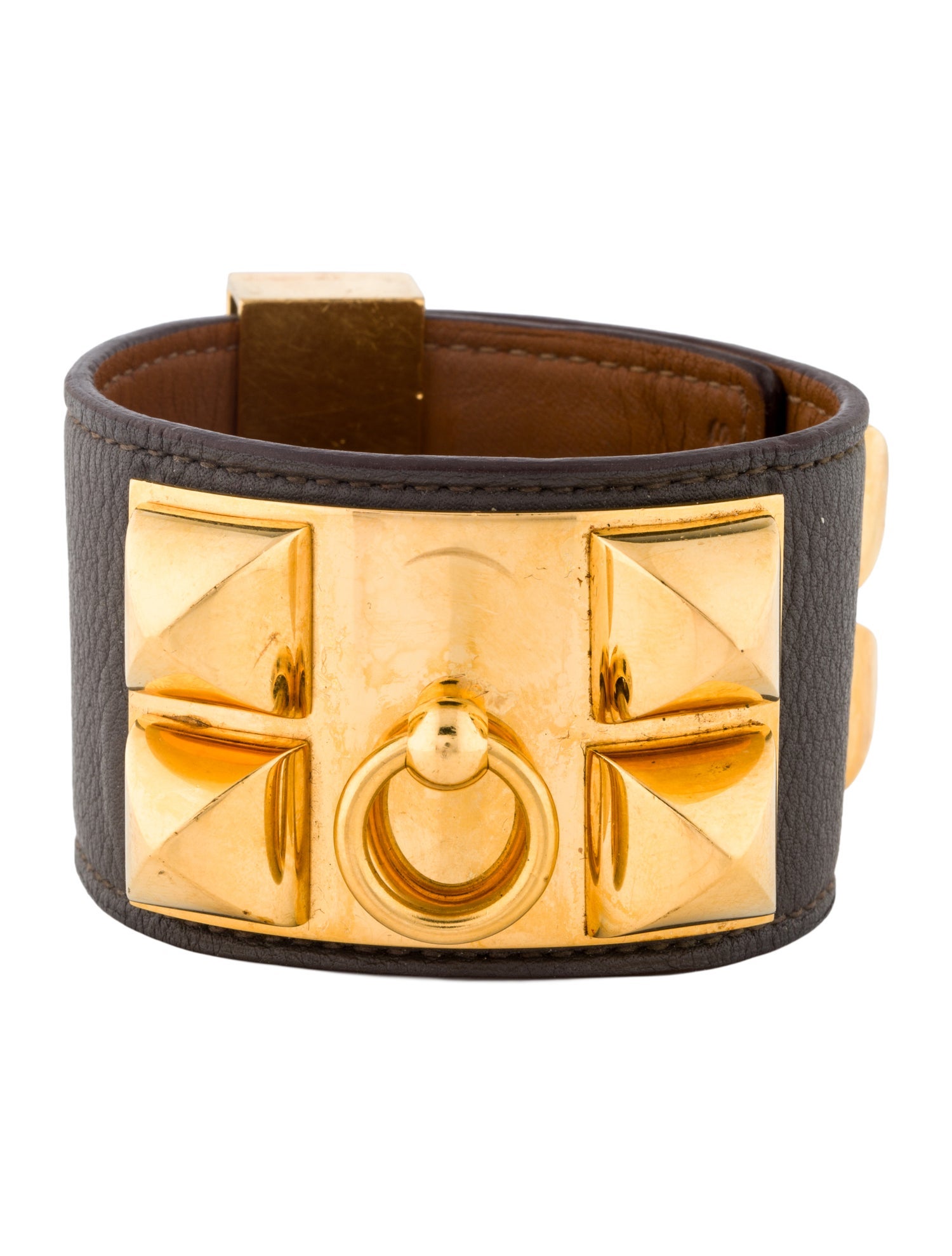 Hermès Leather Collier de Chien Wrap Bracelet