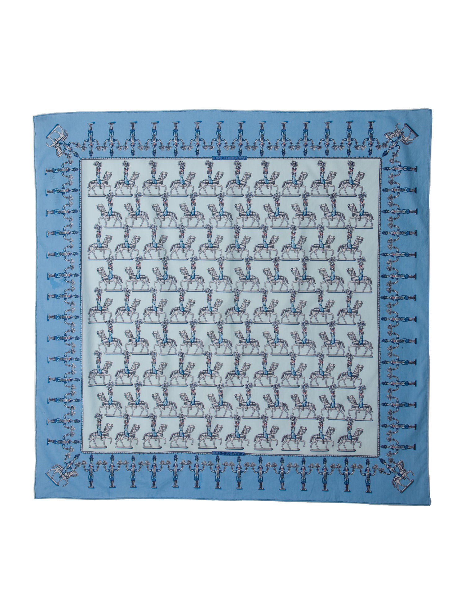 Hermès Les Artificiers Silk Scarf