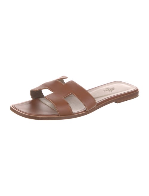 Hermès Oran Leather Slides