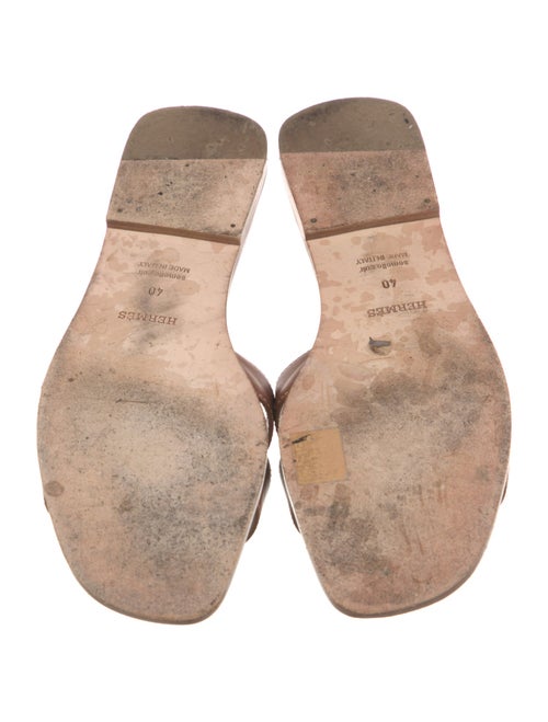 Hermès Oran Leather Slides