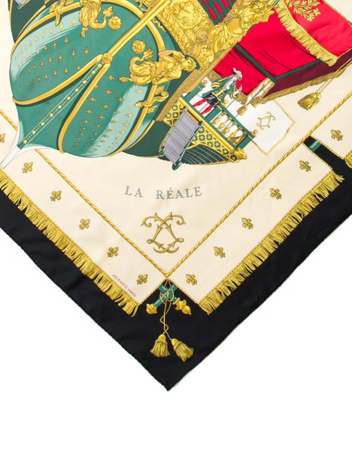 Hermès Vue du Carrosse de La Galere La Reale Silk Scarf