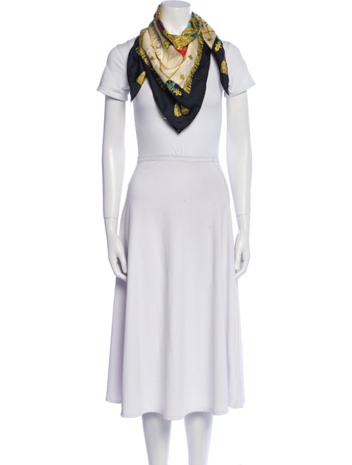 Hermès Vue du Carrosse de La Galere La Reale Silk Scarf