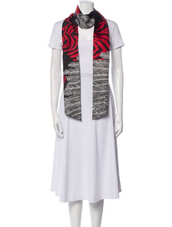 Hermès Zebra Pegasus Maxi Silk Twilly Scarf