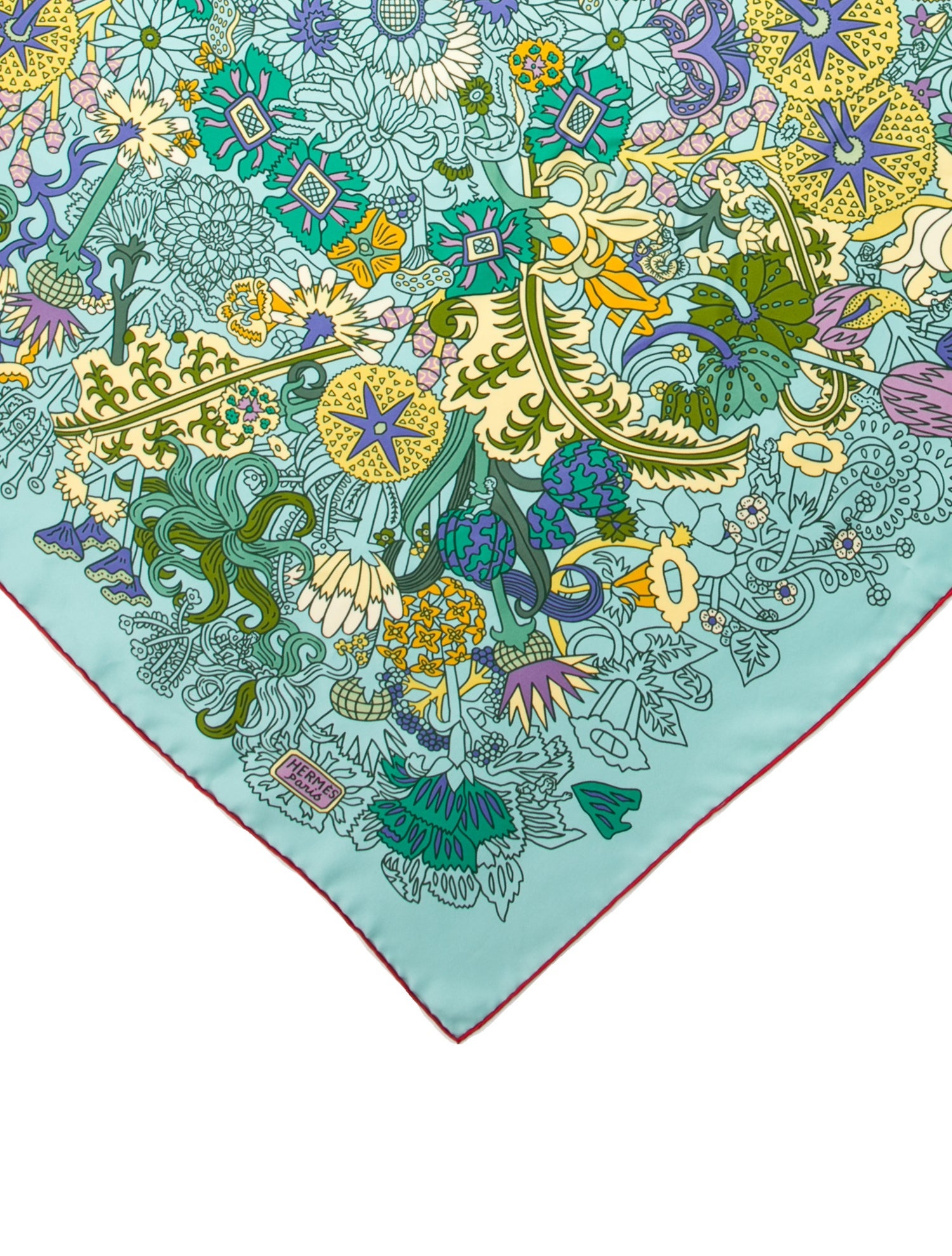 Hermès Cache Cache Fleuri Silk Scarf