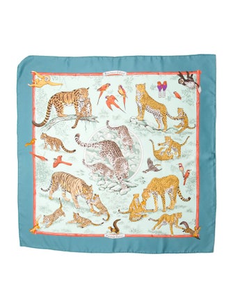 Hermès Tendresse Féline Silk Scarf