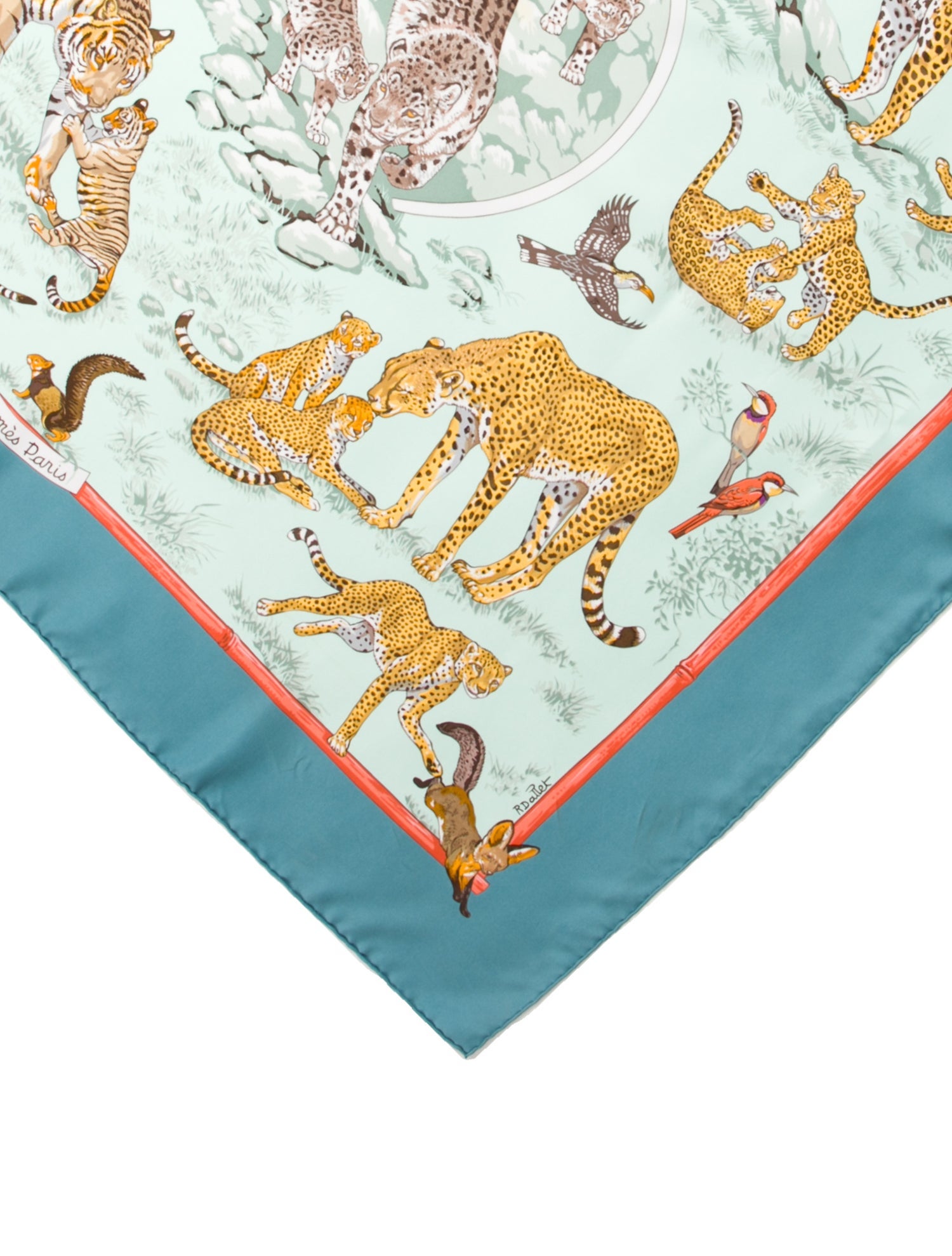 Hermès Tendresse Féline Silk Scarf