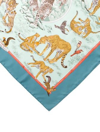 Hermès Tendresse Féline Silk Scarf