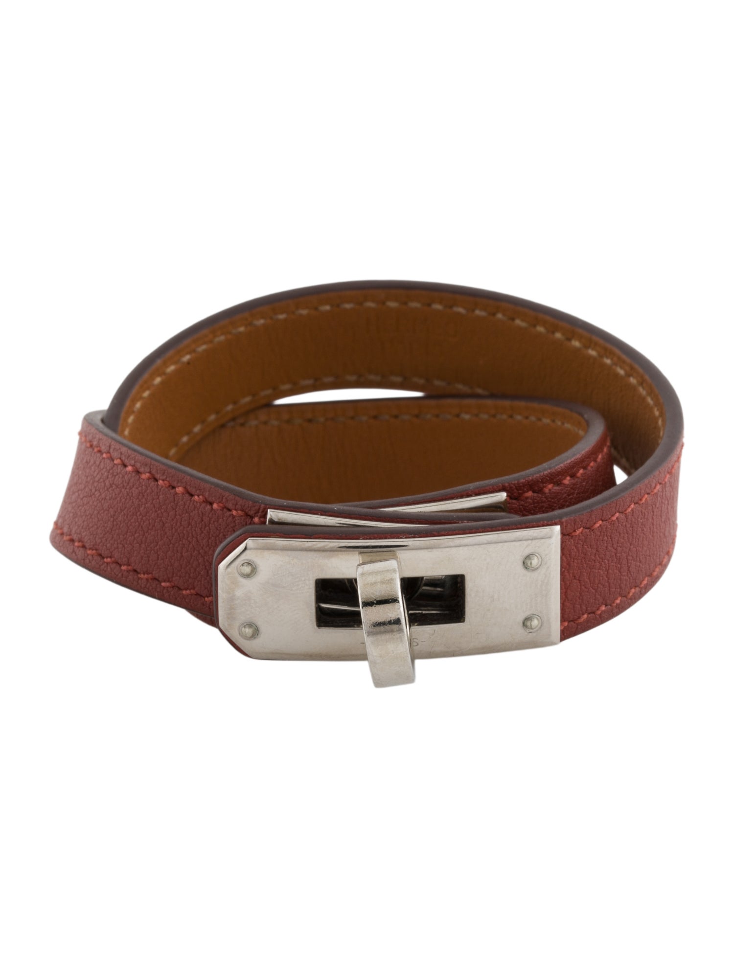 Hermès Leather Kelly Double Tour Wrap Bracelet