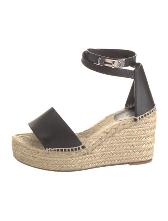 Hermès Tipoli Leather Espadrilles