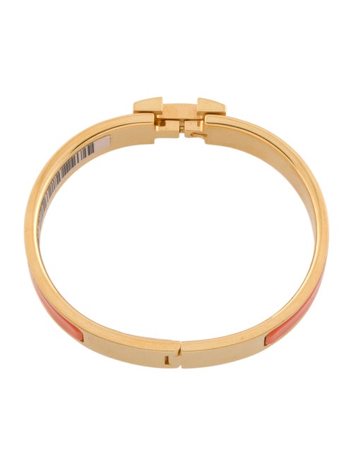Hermès Enamel Clic H Bangle Bracelet