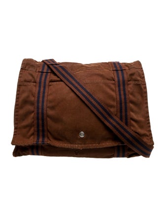 Hermès Toile Fourre-Tout Besace MM